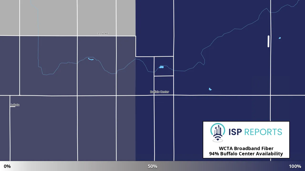 Buffalo Center, IA map of internet availability