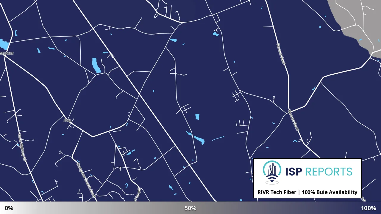 Buie, NC map of internet availability