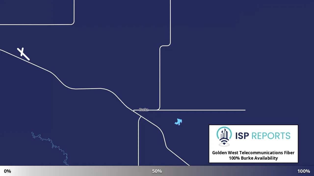 Burke, SD map of internet availability