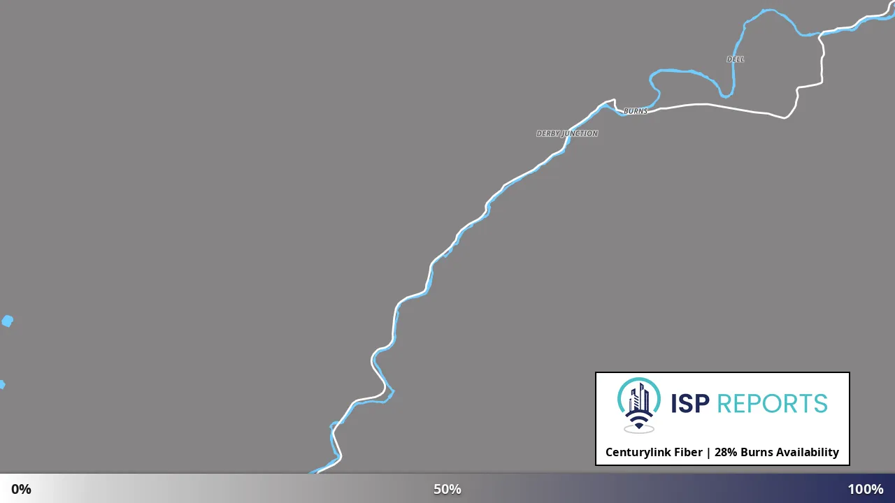 Burns, CO map of internet availability
