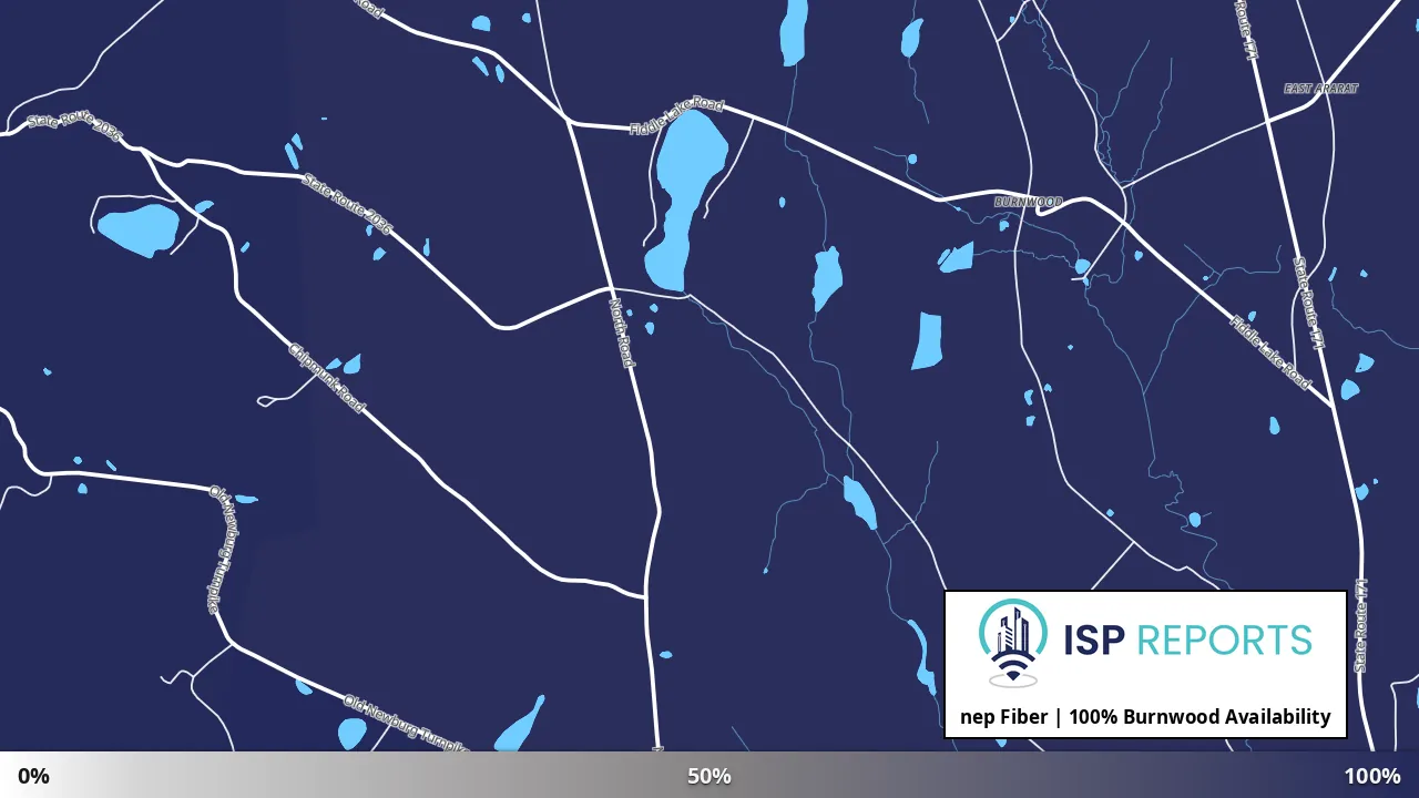 Burnwood, PA map of internet availability
