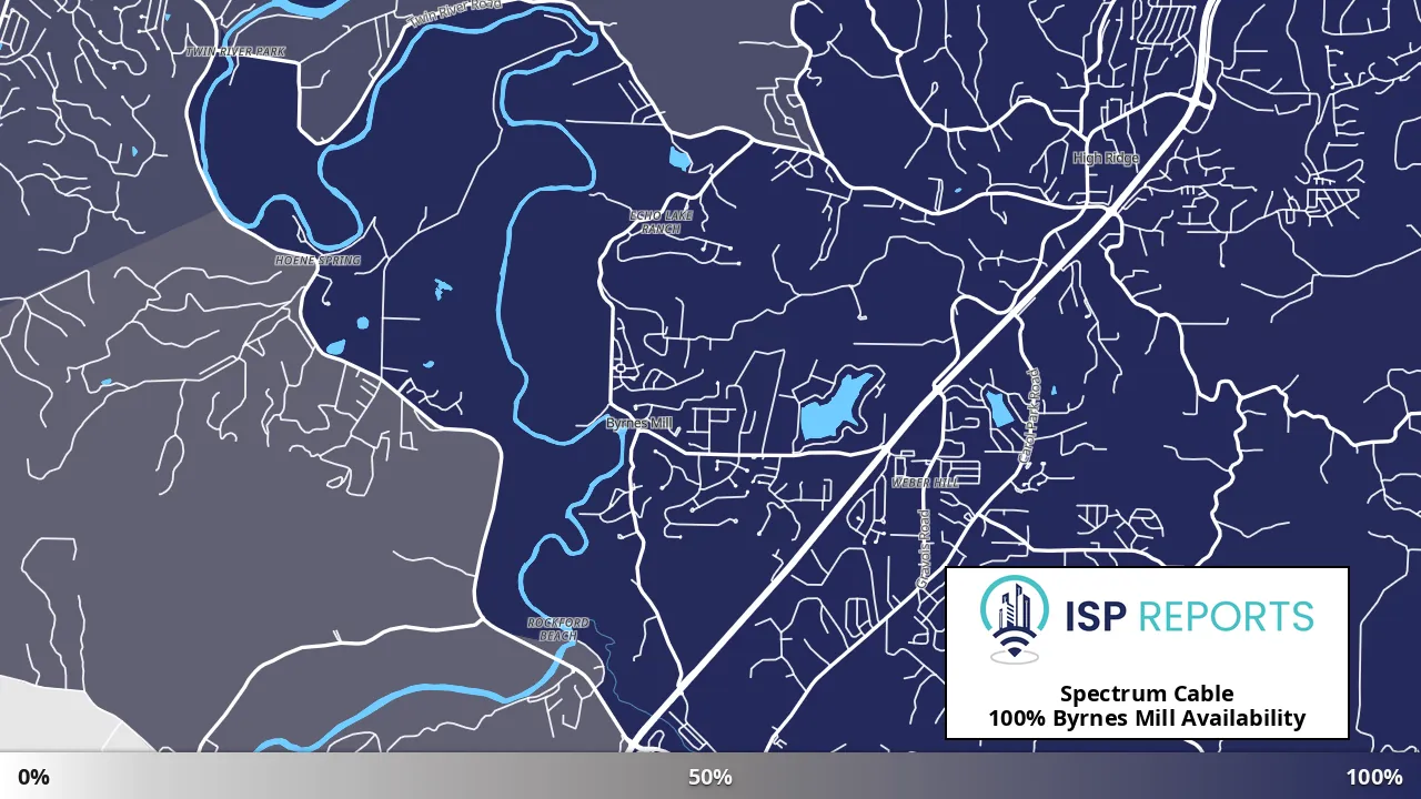 Byrnes Mill, MO map of internet availability