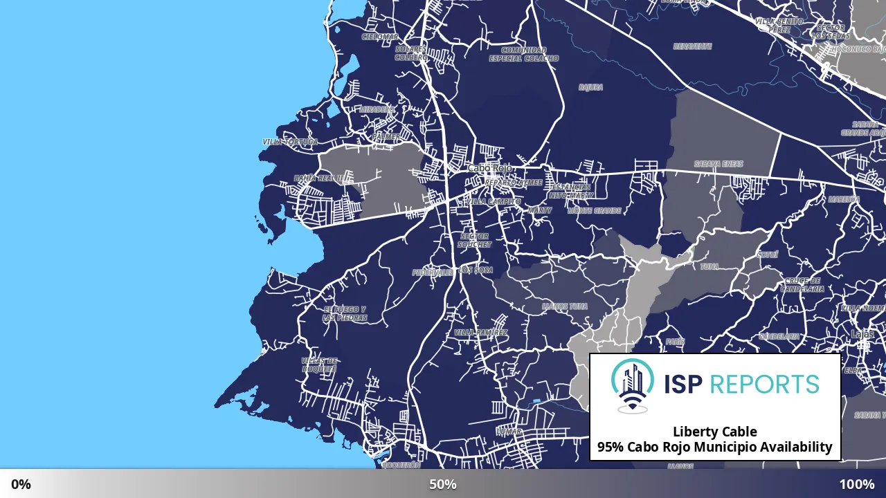 Cabo Rojo Municipio, PR map of internet availability