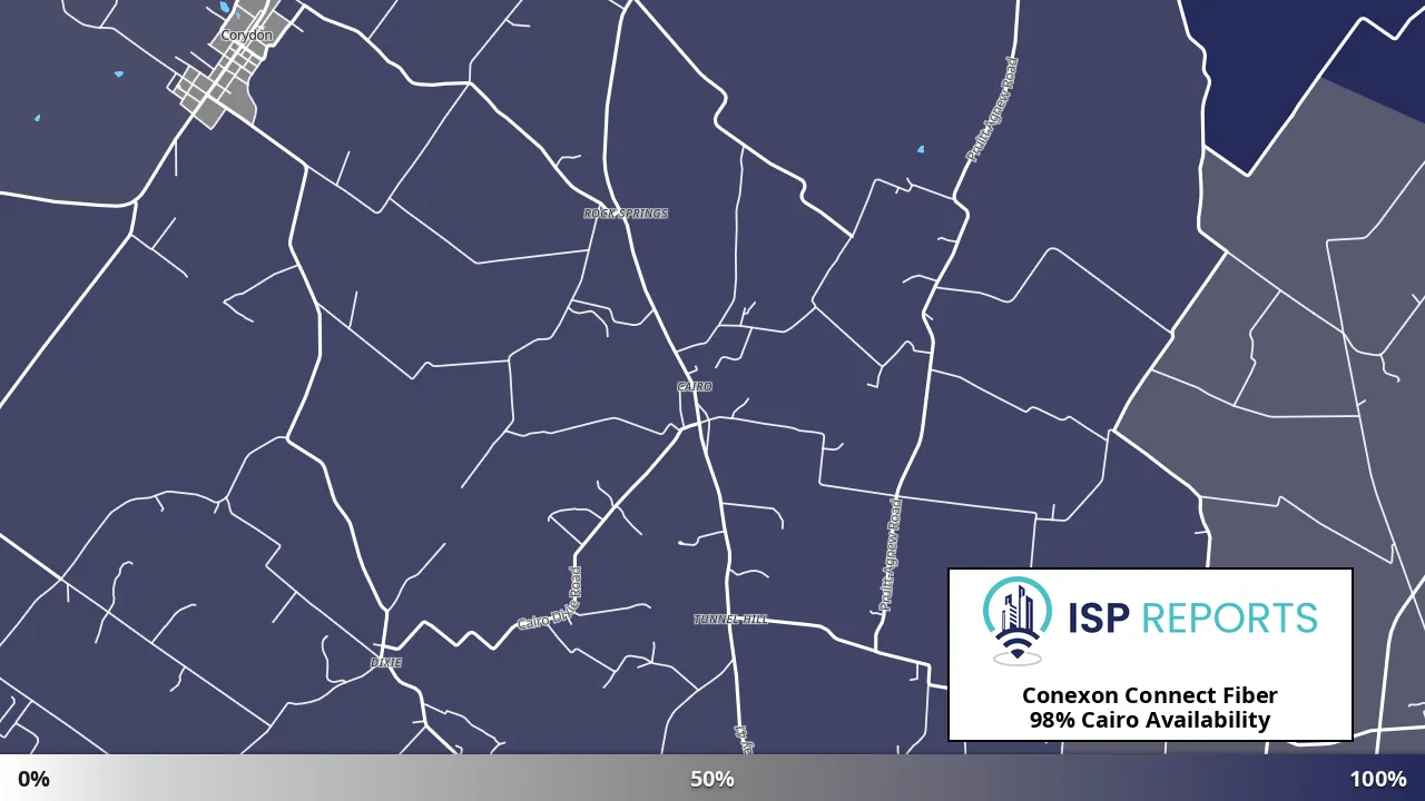 Cairo, KY map of internet availability