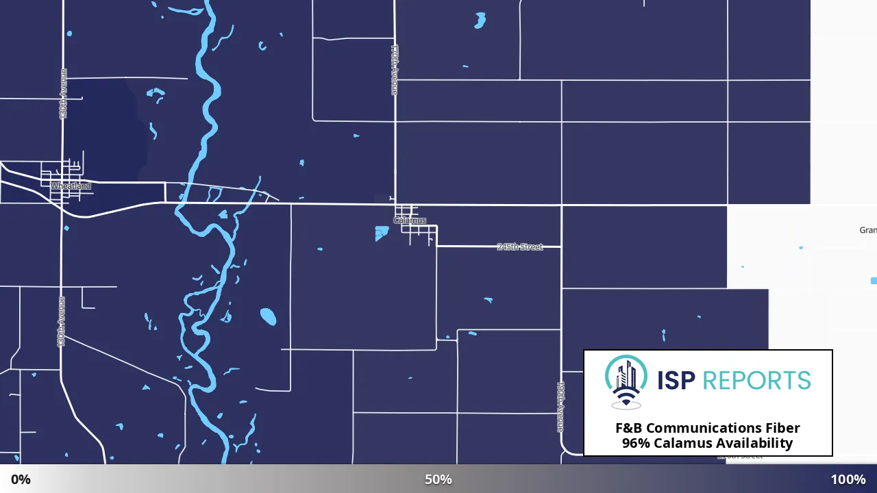 Calamus, IA map of internet availability