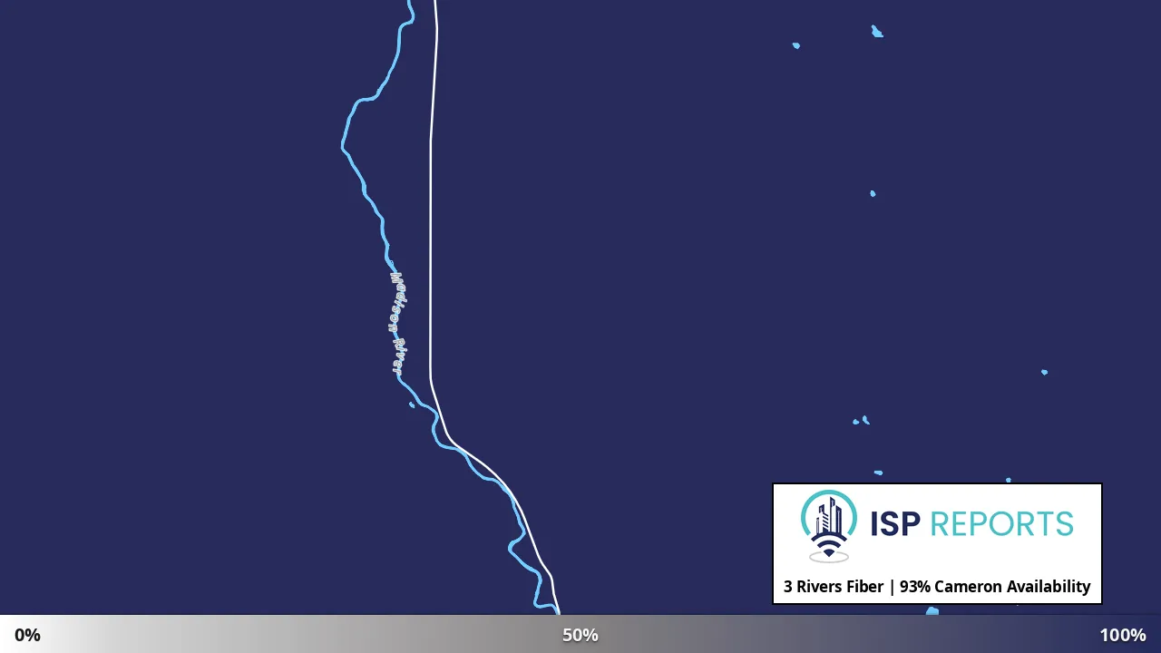 Cameron, MT map of internet availability