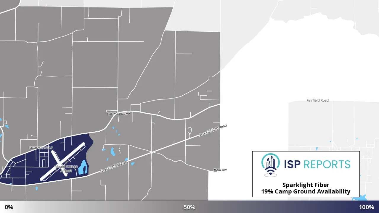 Camp Ground, IL map of internet availability