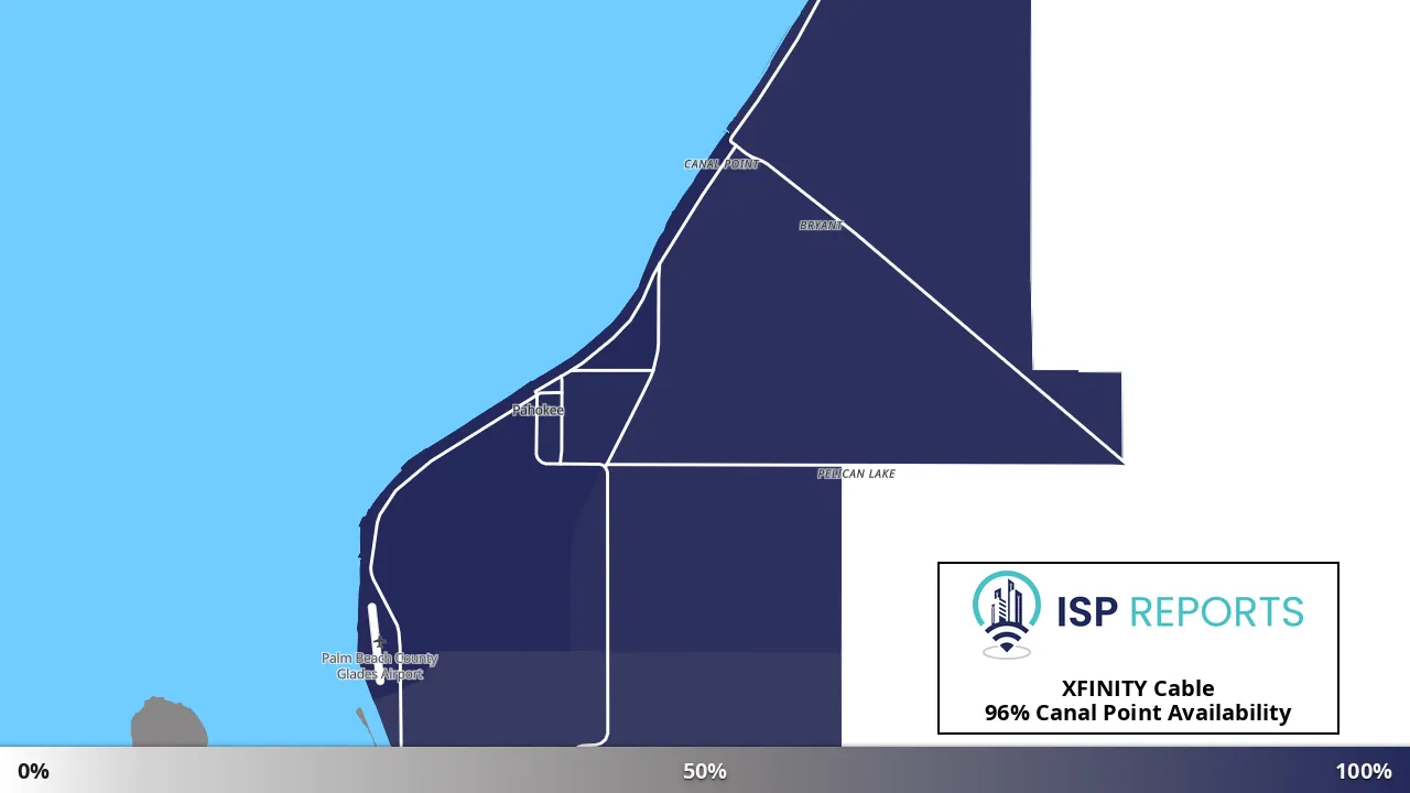 Canal Point, FL map of internet availability