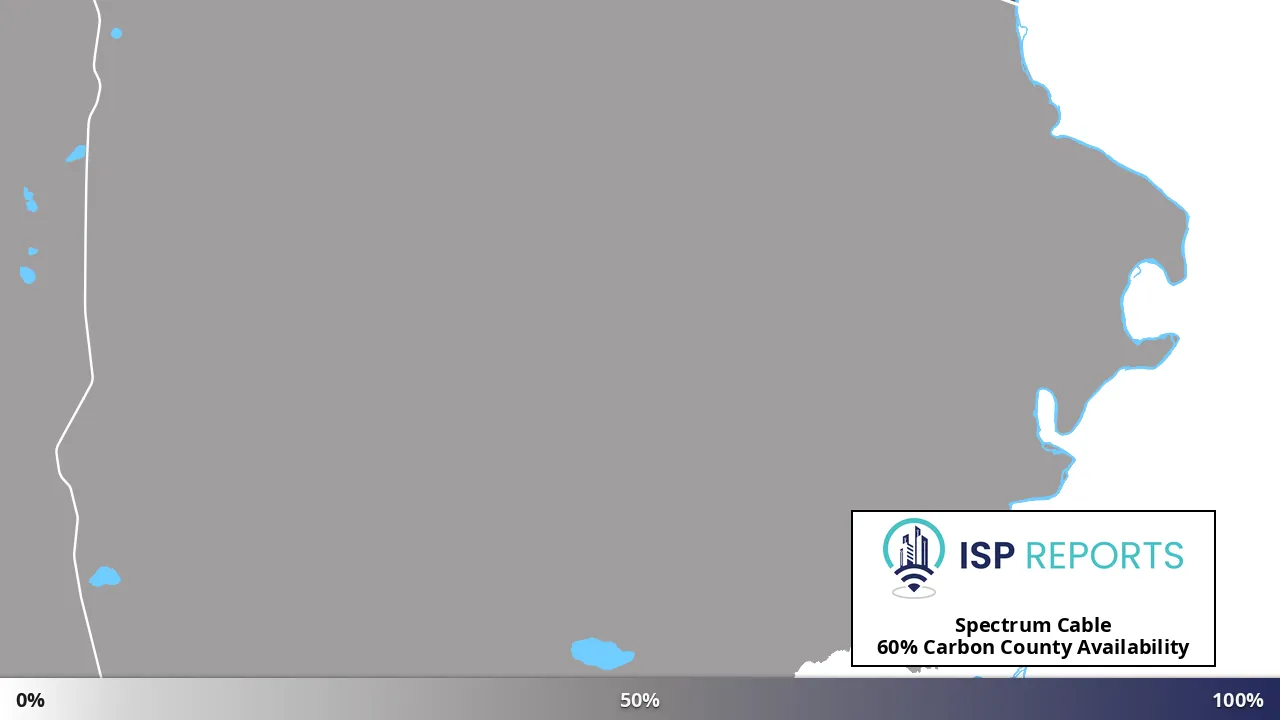 Carbon County, WY map of internet availability