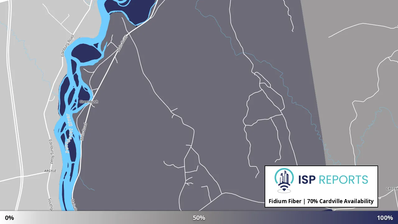 Cardville, ME map of internet availability