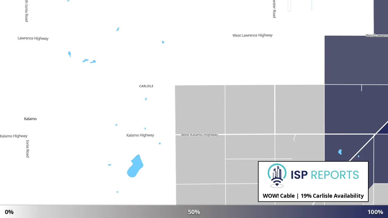 Carlisle, MI map of internet availability