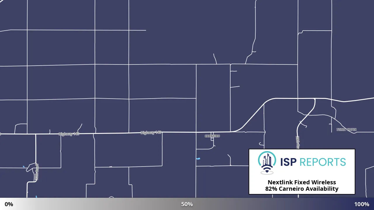 Carneiro, KS map of internet availability