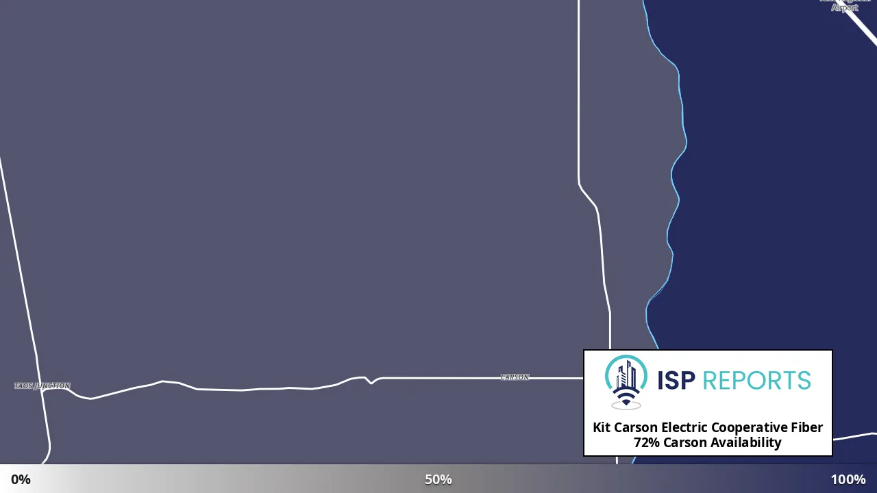 Carson, NM map of internet availability
