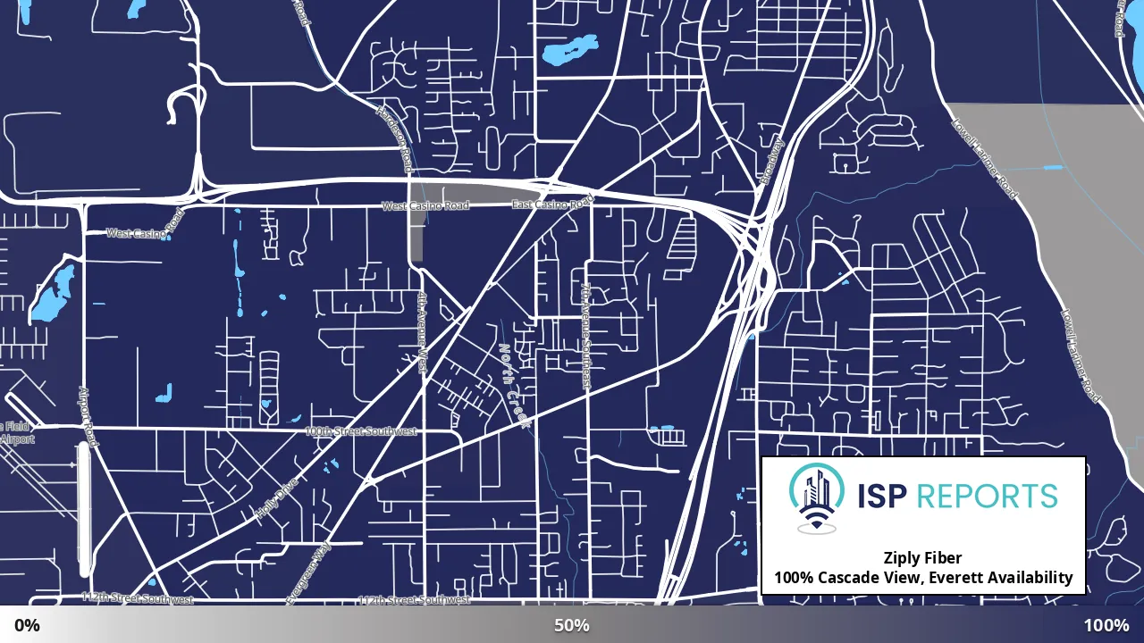 Cascade View, Everett, WA map of internet availability