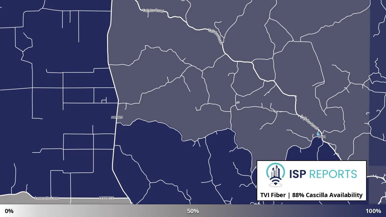 Cascilla, MS map of internet availability
