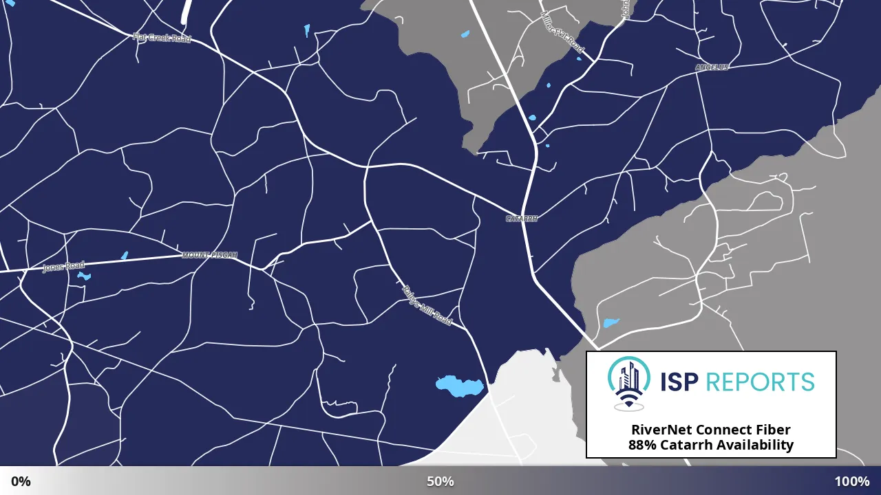 Catarrh, SC map of internet availability