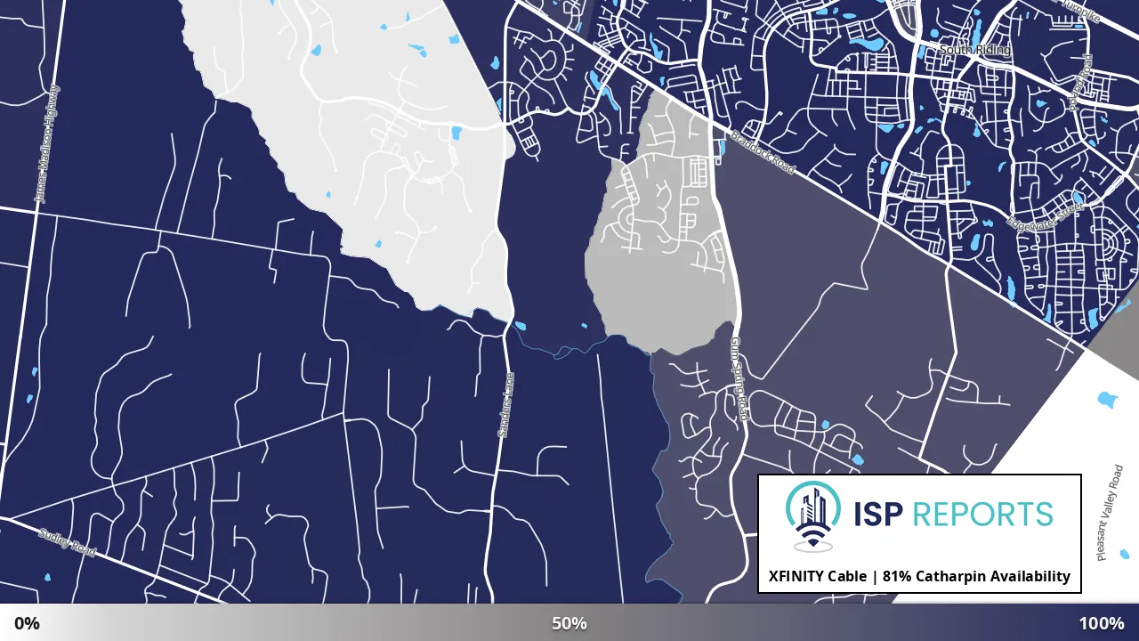 Catharpin, VA map of internet availability