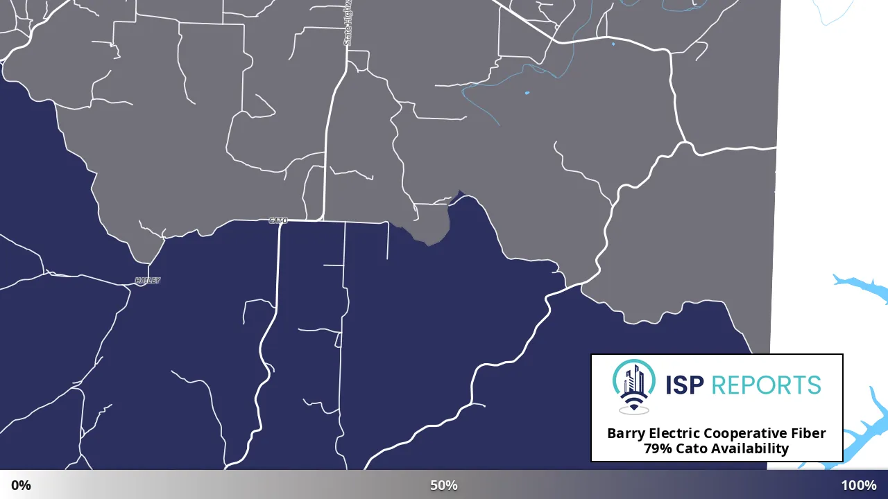 Cato, MO map of internet availability