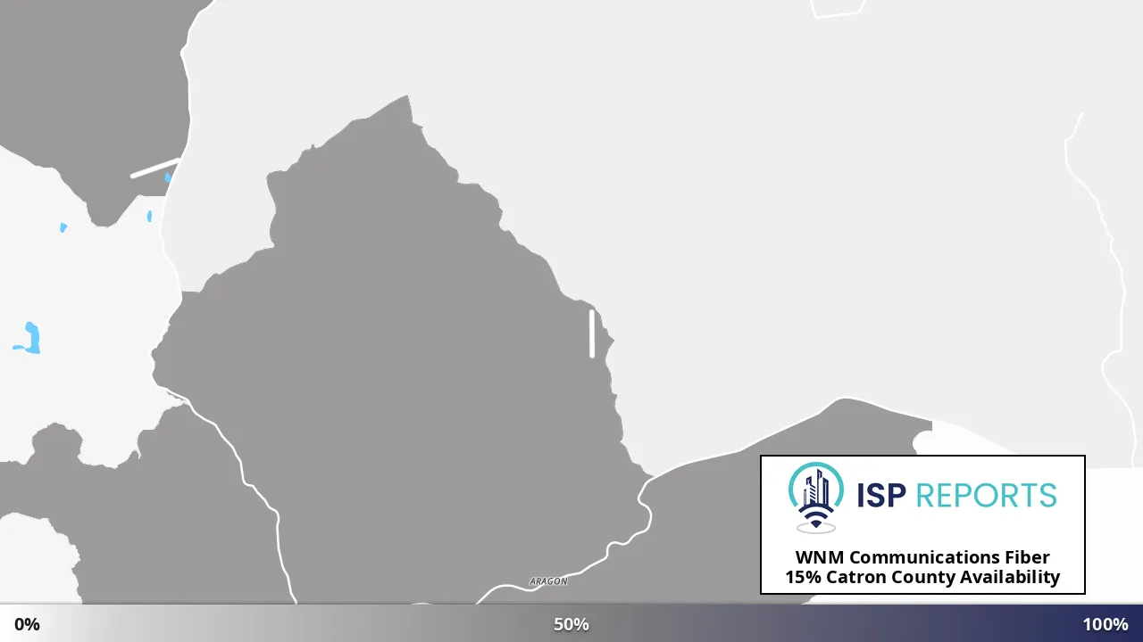Catron County, NM map of internet availability
