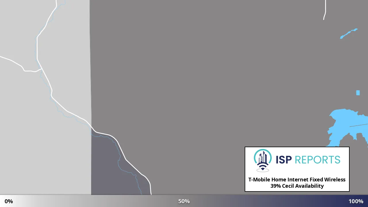 Cecil, OR map of internet availability
