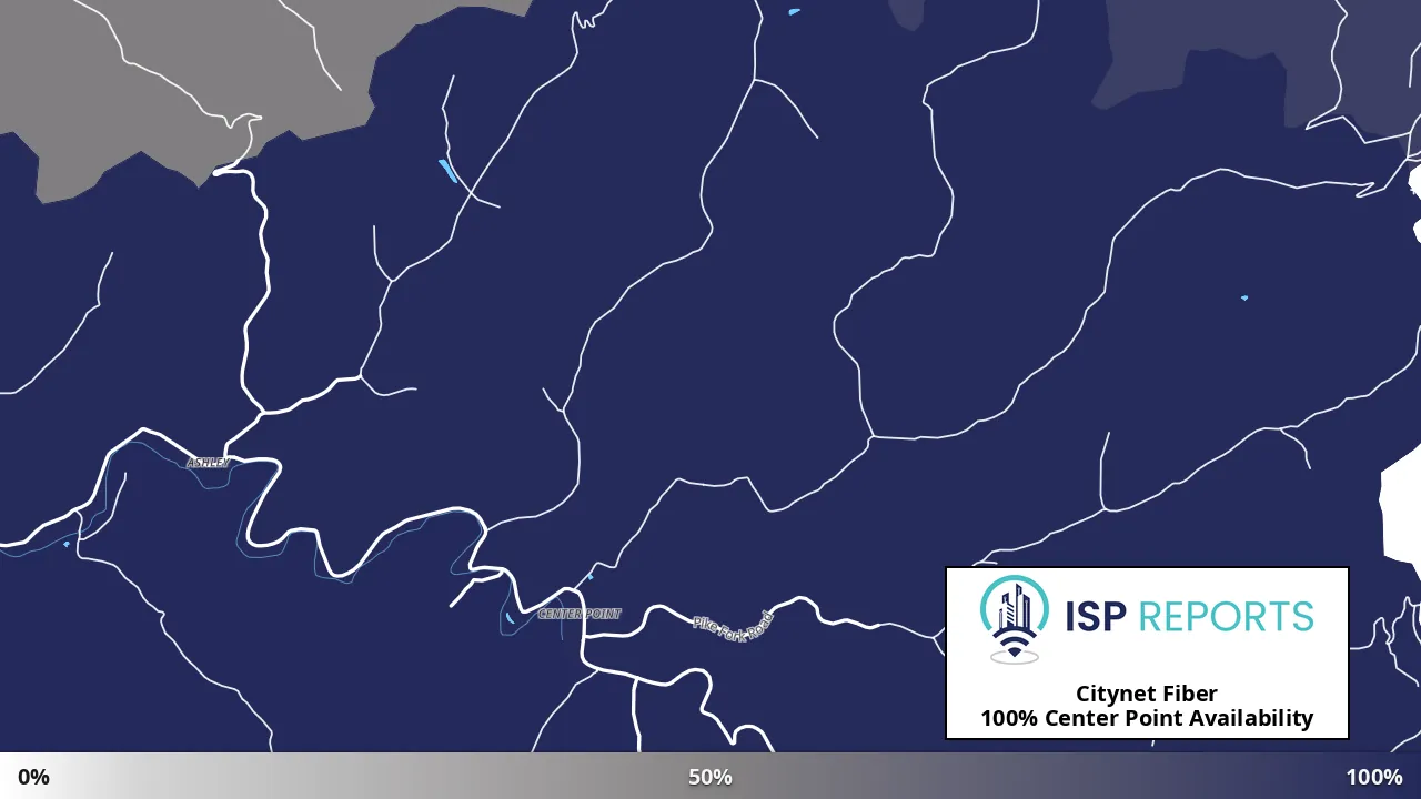 Center Point, WV map of internet availability