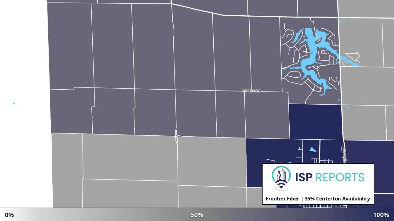 Centerton, OH map of internet availability