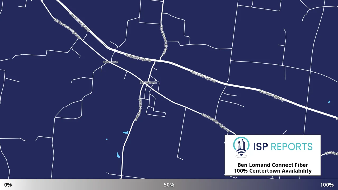 Centertown, TN map of internet availability