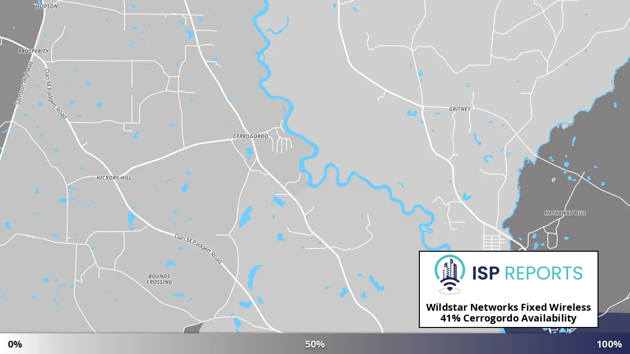 Cerrogordo, FL map of internet availability