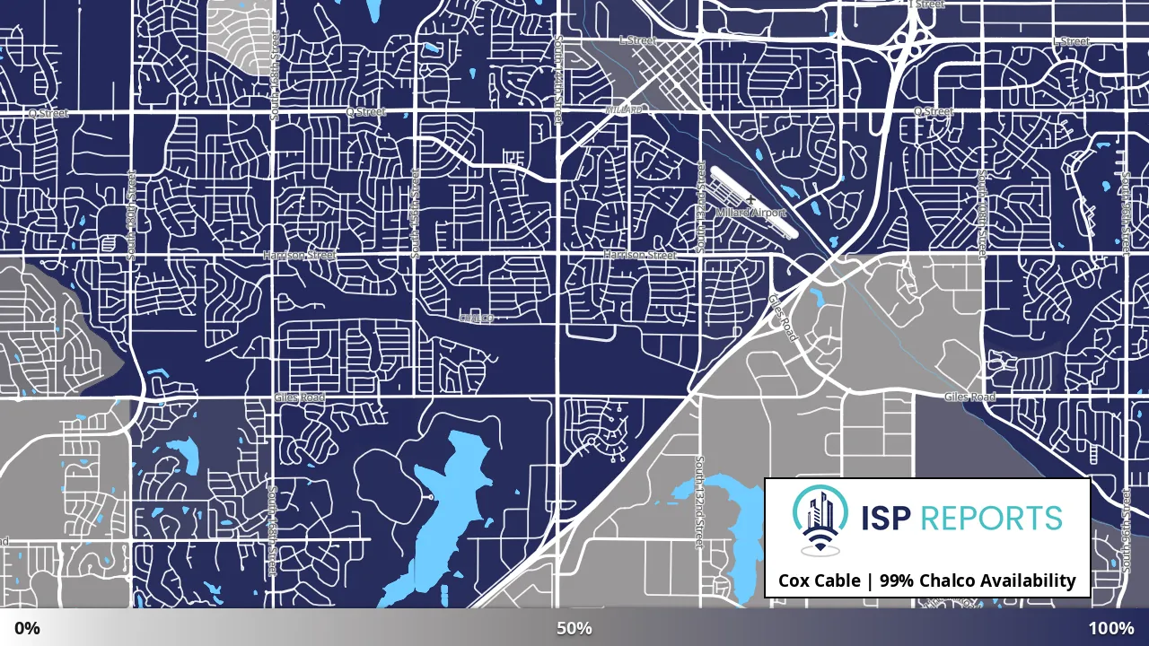 Chalco, NE map of internet availability