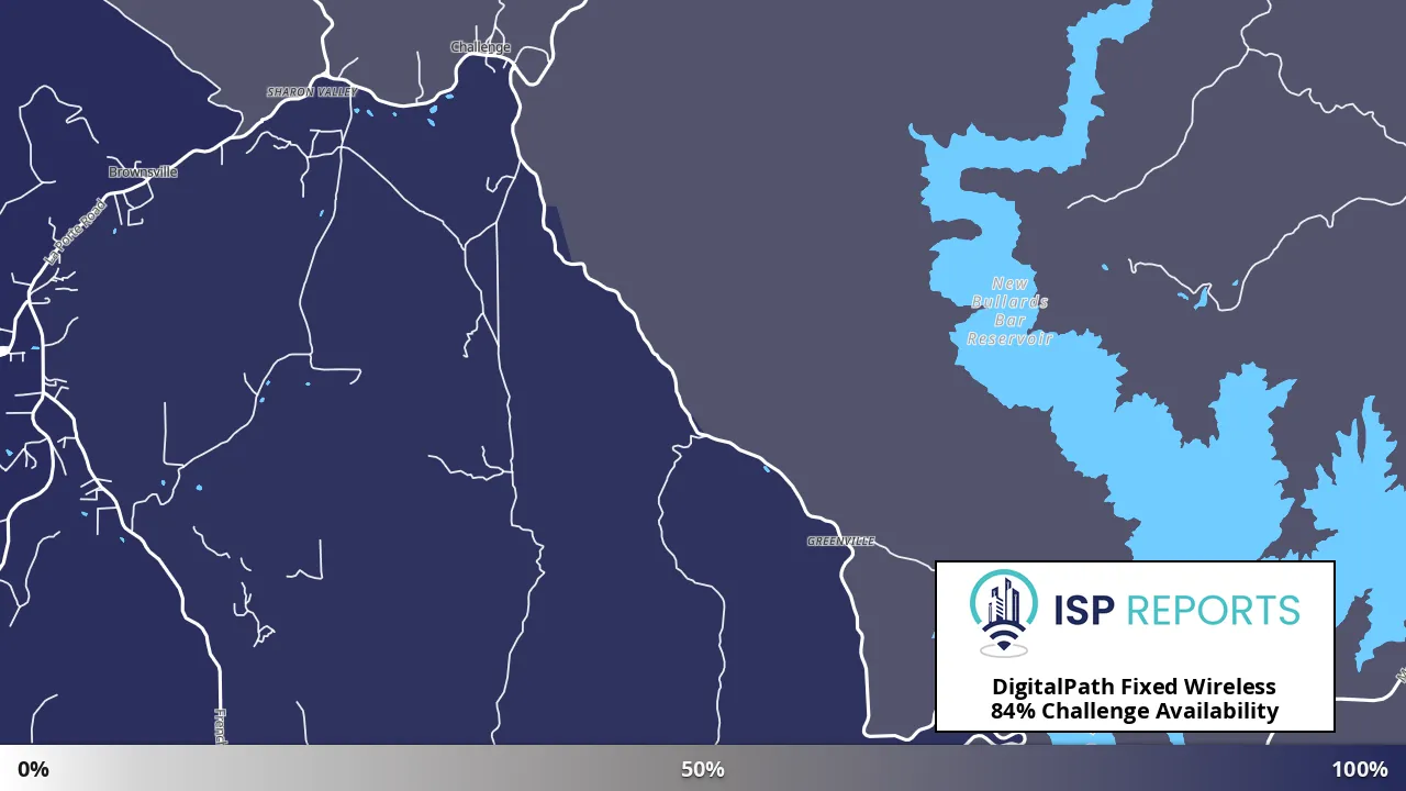 Challenge, CA map of internet availability