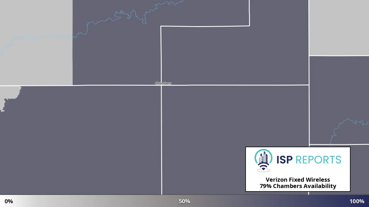 Chambers, NE map of internet availability