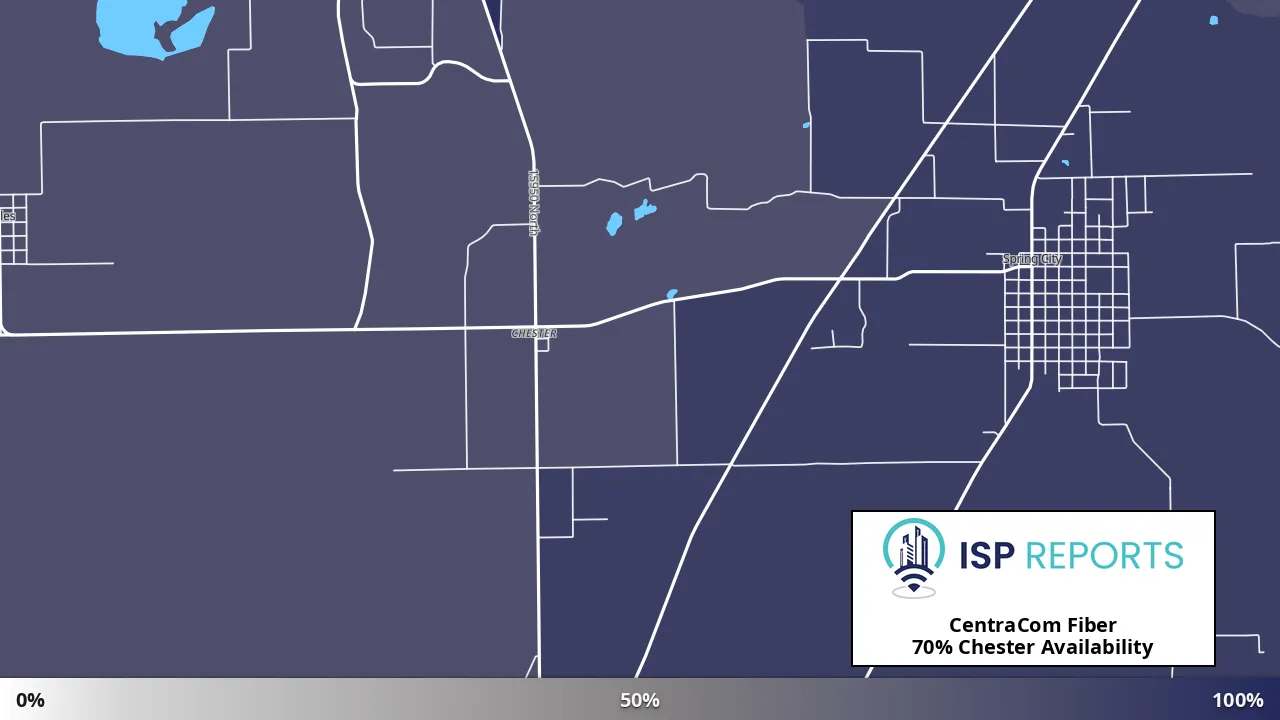 Chester, UT map of internet availability