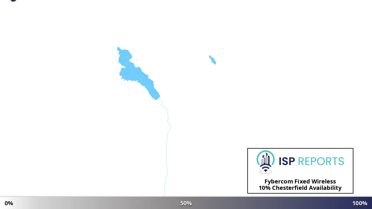 Chesterfield, ID map of internet availability