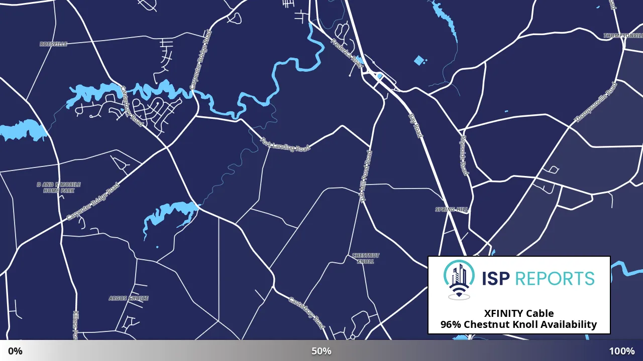 Chestnut Knoll, DE map of internet availability