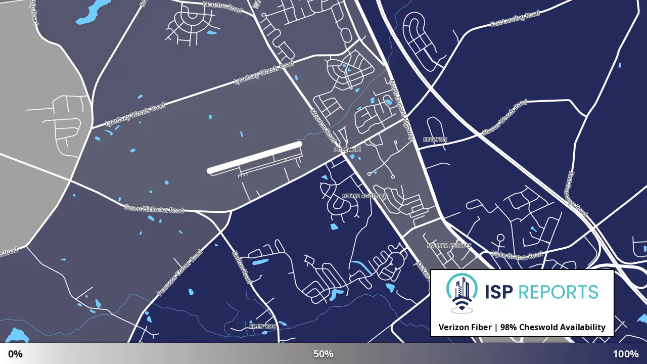 Cheswold, DE map of internet availability