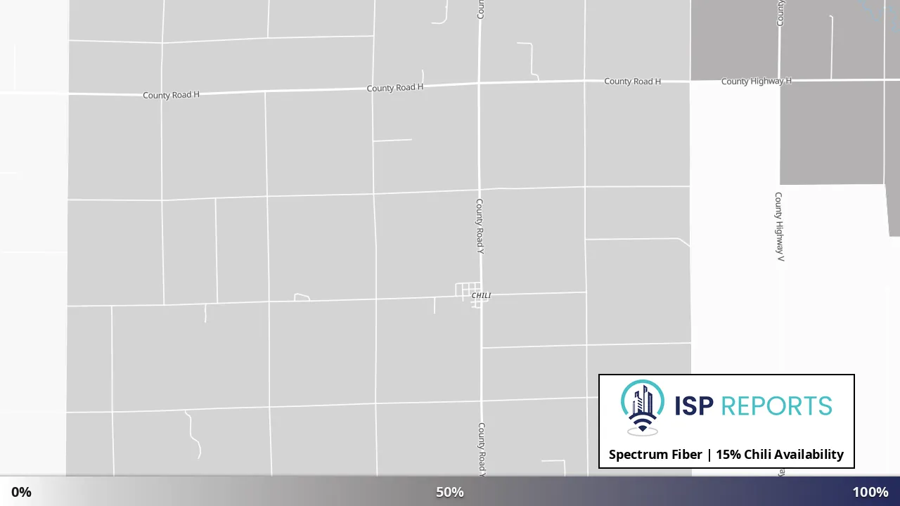 Chili, WI map of internet availability