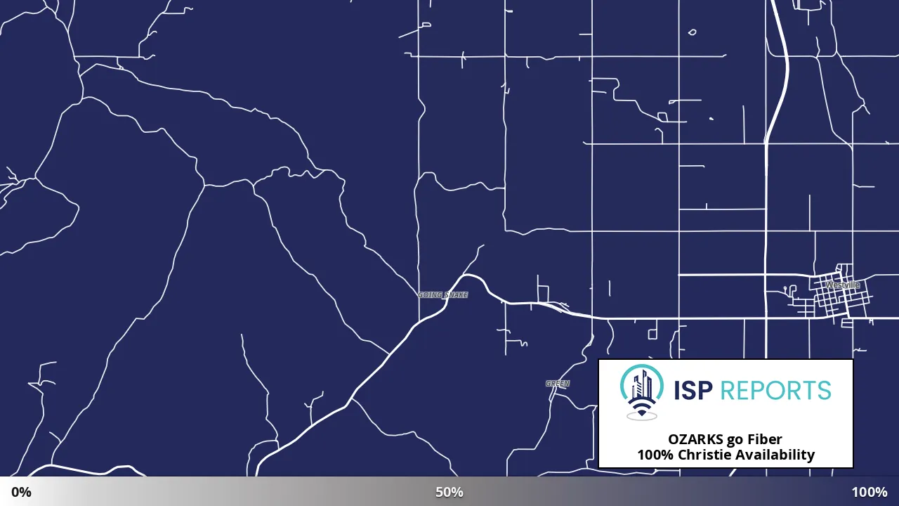 Christie, OK map of internet availability