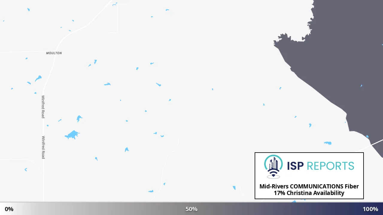 Christina, MT map of internet availability