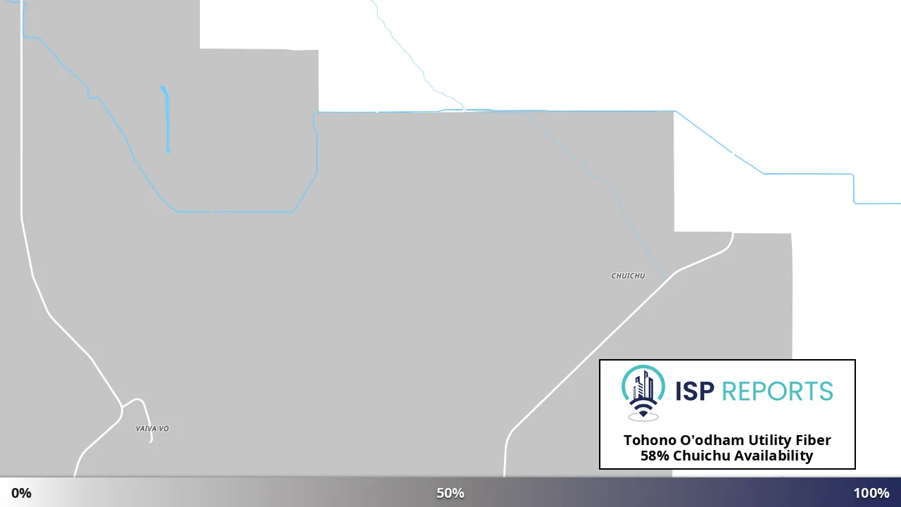 Chuichu, AZ map of internet availability