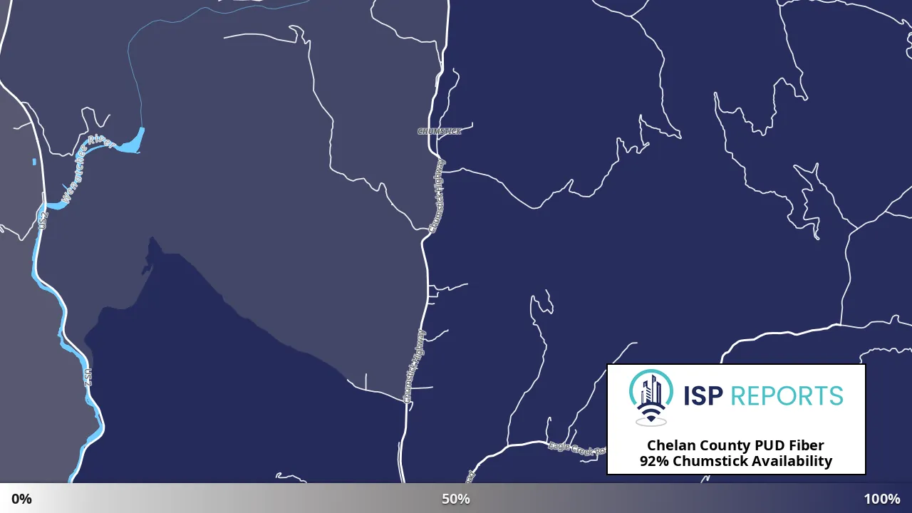 Chumstick, WA map of internet availability