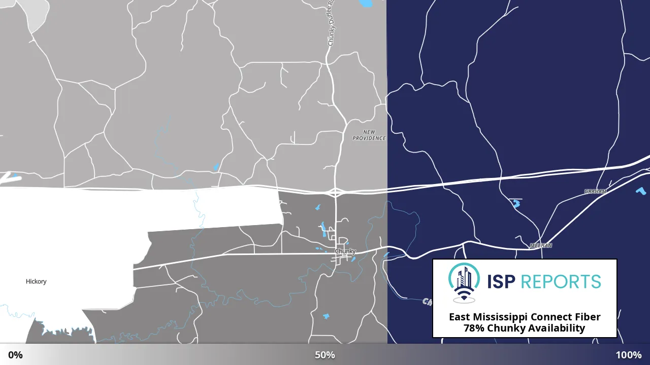 Chunky, MS map of internet availability