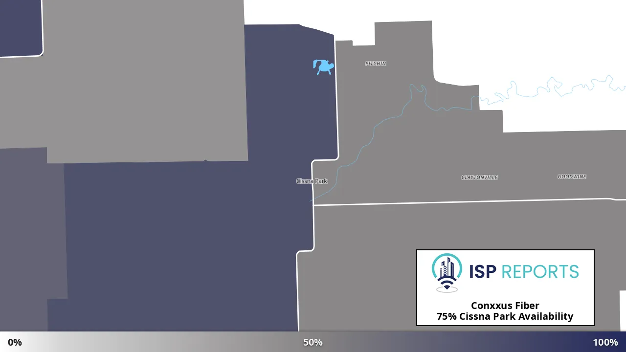 Cissna Park, IL map of internet availability