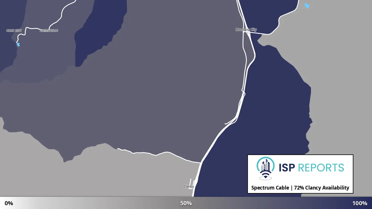 Clancy, MT map of internet availability