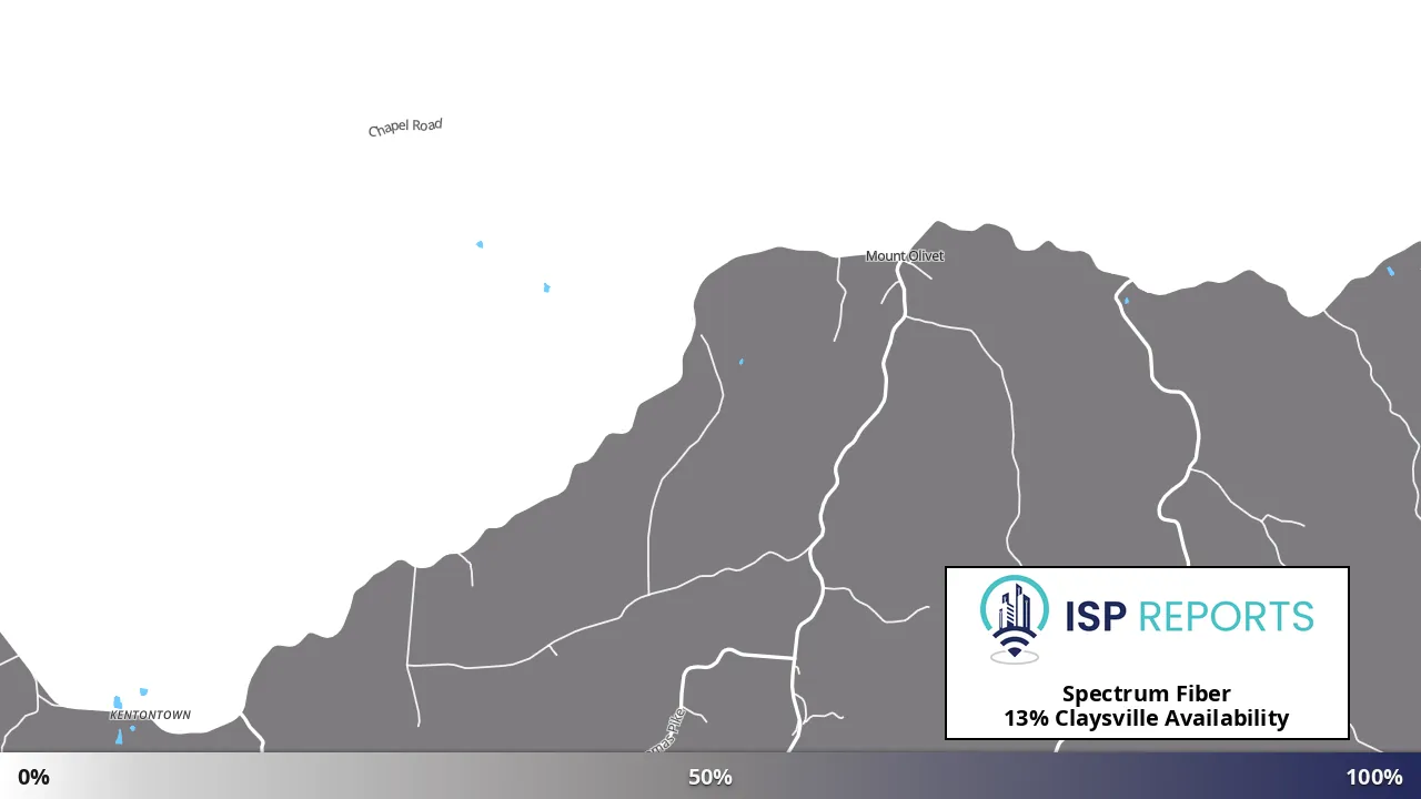 Claysville, KY map of internet availability
