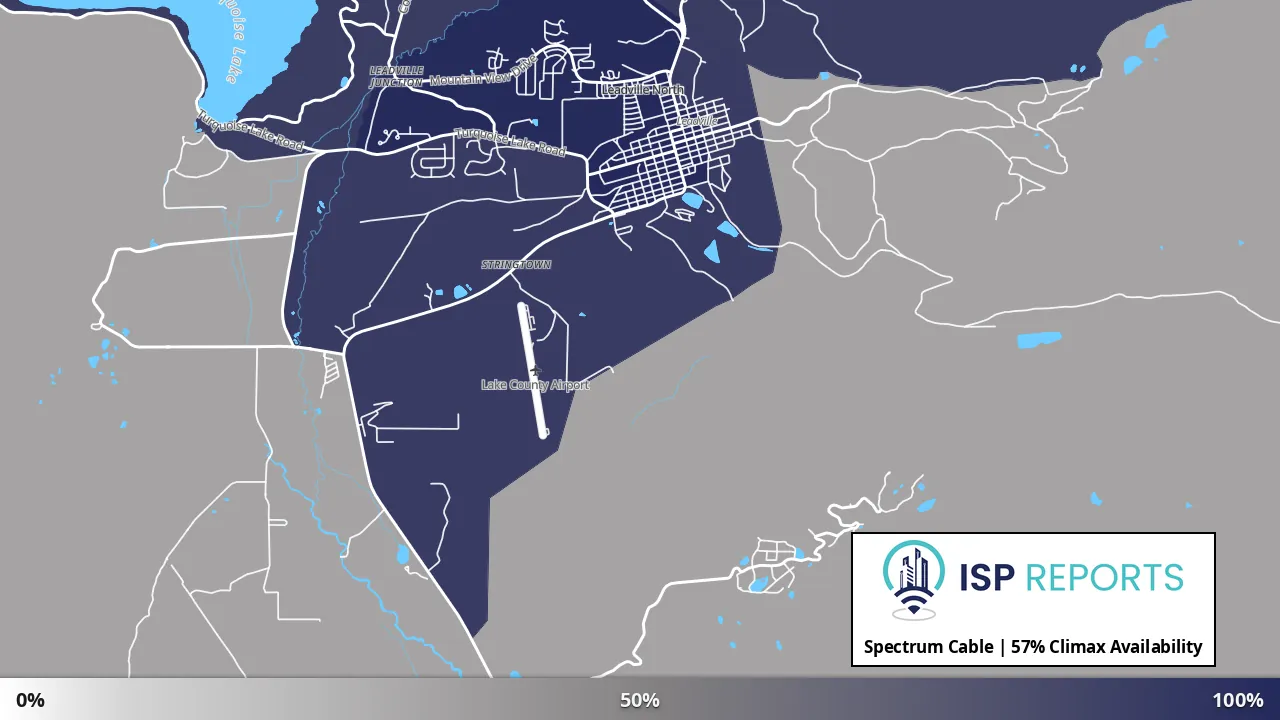 Climax, CO map of internet availability