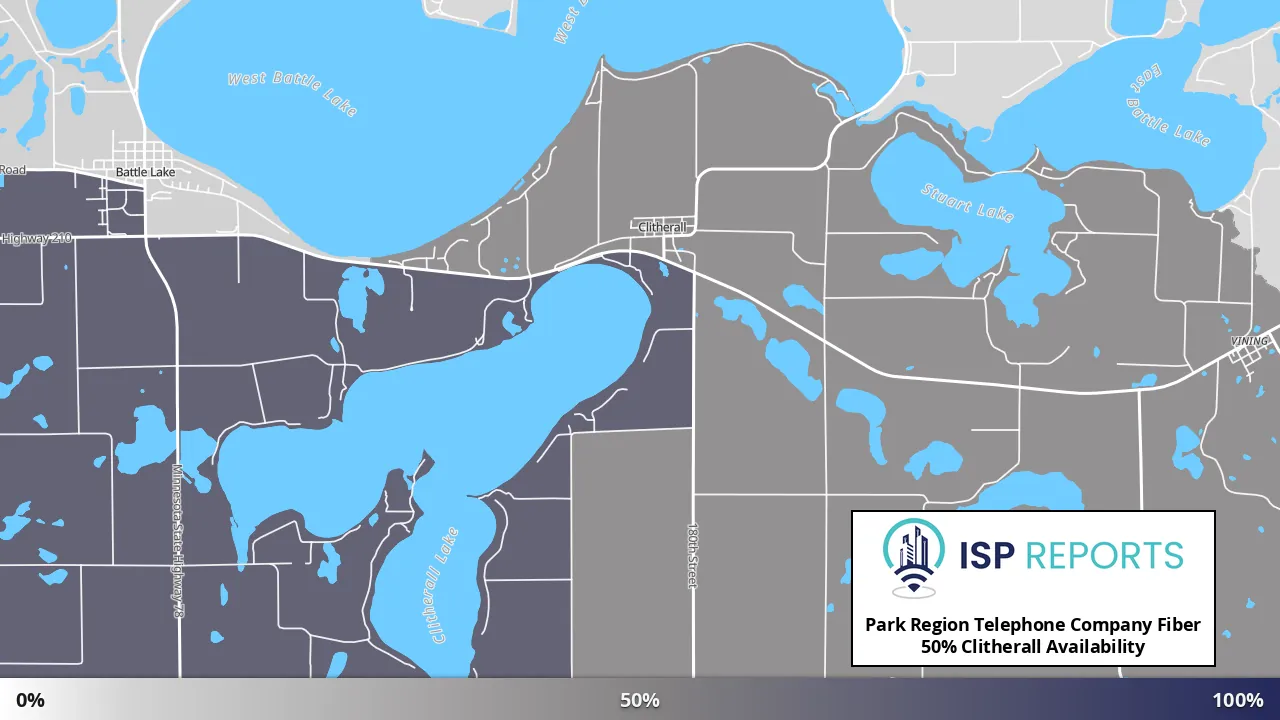Clitherall, MN map of internet availability