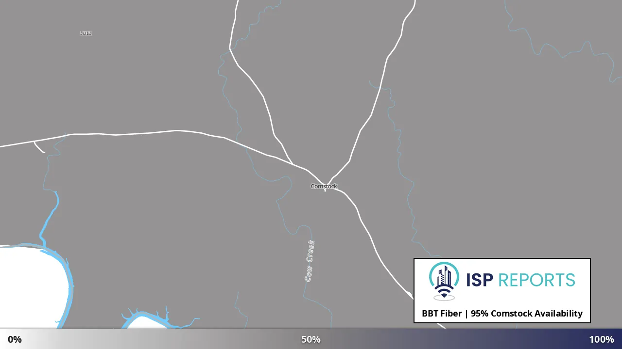 Comstock, TX map of internet availability