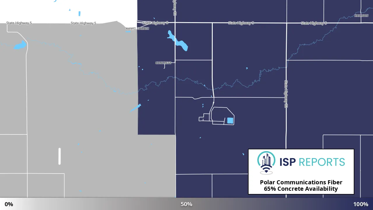 Concrete, ND map of internet availability