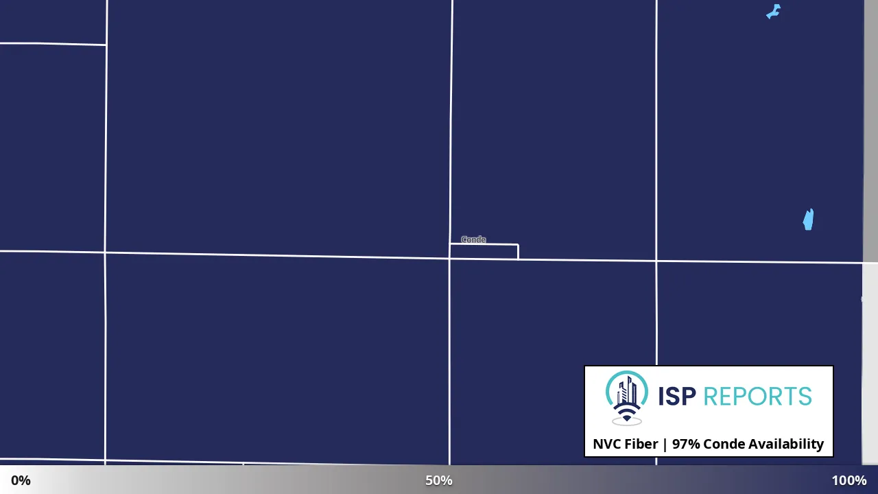 Conde, SD map of internet availability