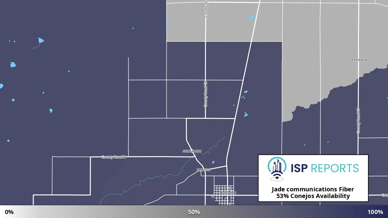 Conejos, CO map of internet availability
